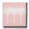 'White And Pink Palm Trees' by Linda Woods, Canvas Wall Art