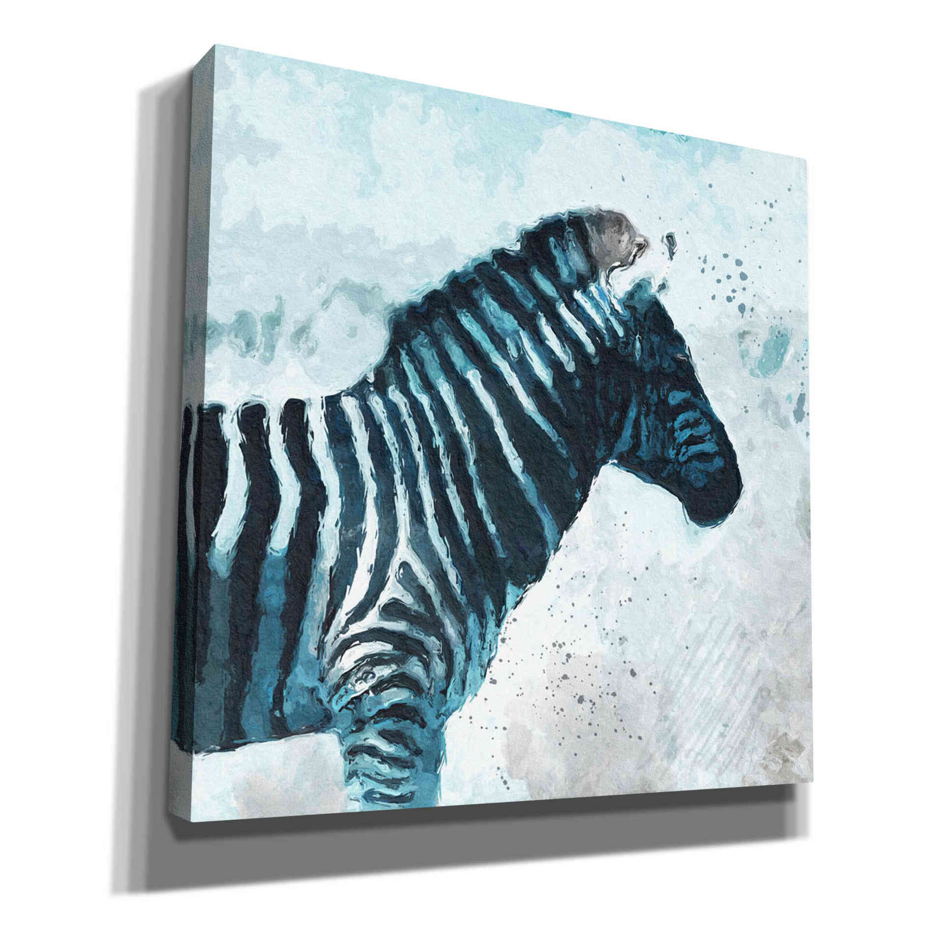 'Zebra' by Linda Woods, Canvas Wall Art