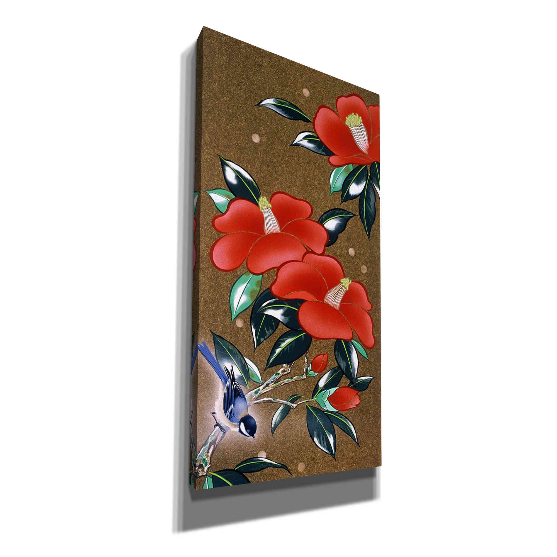 'Camellia L' by Zigen Tanabe, Giclee Canvas Wall Art