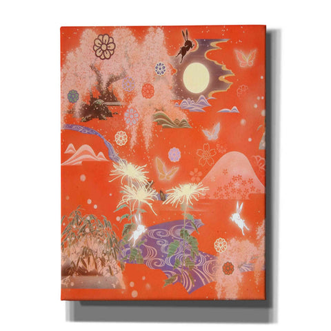 Image of 'Moon and Rabbit' by Zigen Tanabe, Giclee Canvas Wall Art