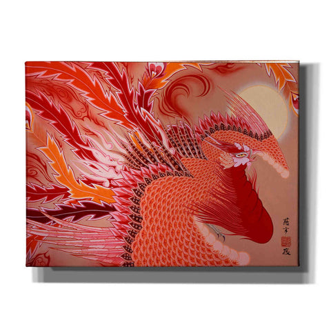 Image of 'Red Peacock' by Zigen Tanabe, Giclee Canvas Wall Art
