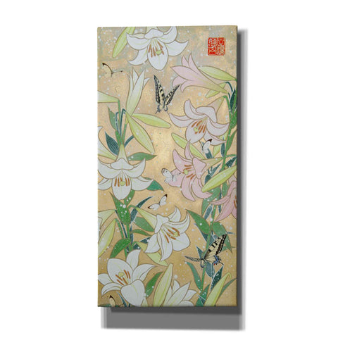 Image of 'Lily and Butterfly' by Zigen Tanabe, Giclee Canvas Wall Art