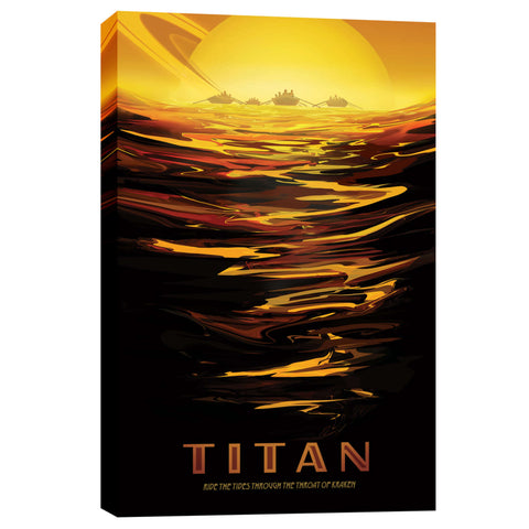 Image of 'Visions of the Future: Titan' Canvas Wall Art