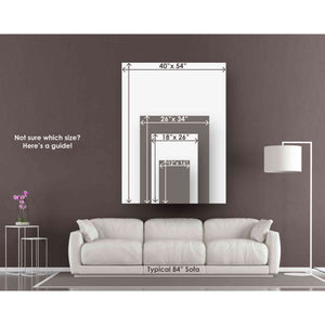 "'Black and White Strokes North East' Canvas Wall Art"